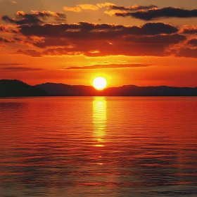 Peaceful Sunset Seascape