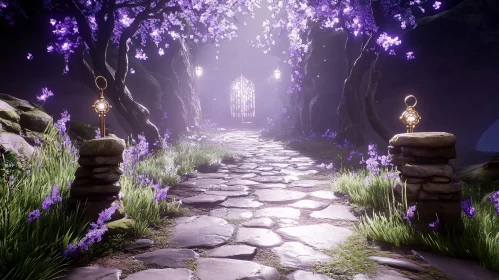 Mystical Blossom Path