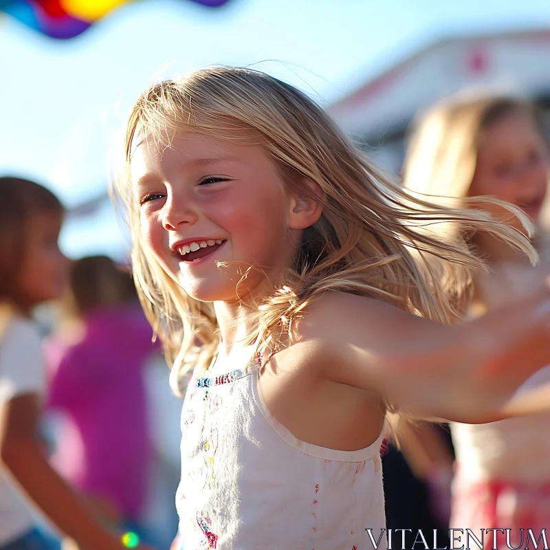 AI ART Smiling Child: A Moment of Happiness