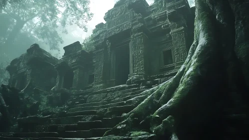 Forgotten Temple in the Mist