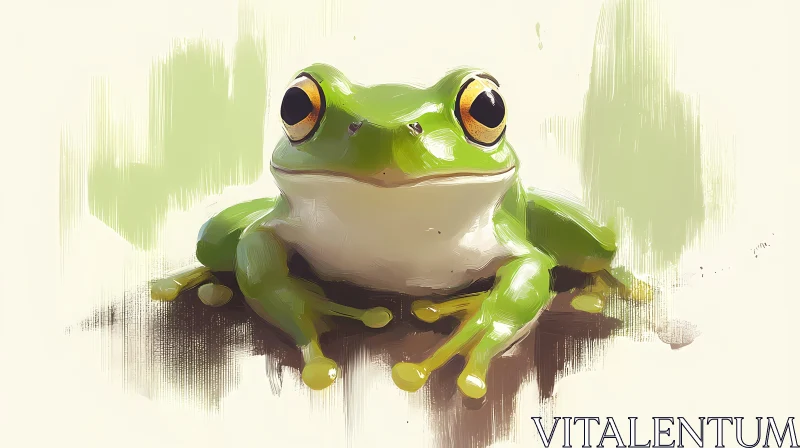 Digital Frog Art AI Image