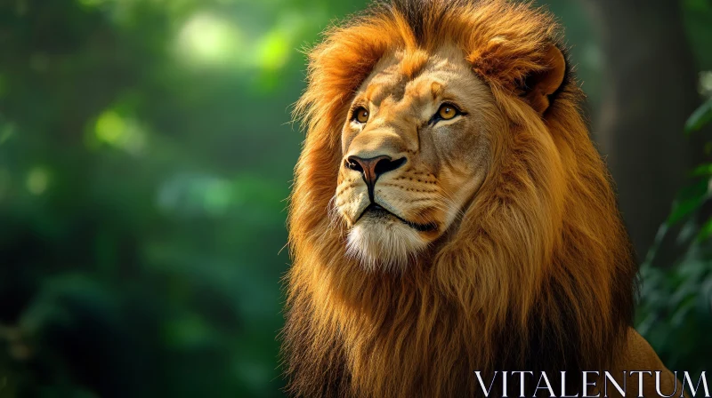 AI ART Portrait of a Majestic Lion