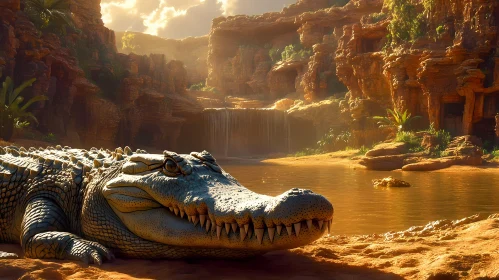Reptilian Majesty in Desert Haven