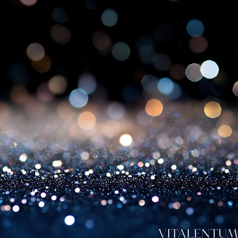 Dreamy Glittering Lights Background AI Image