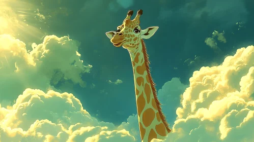 Giraffe in the Sky