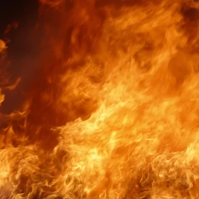 Fiery Blaze with Swirling Motions and Heat