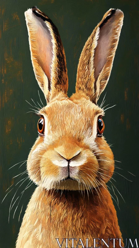 Adorable Bunny Art with Vivid Detail AI Image