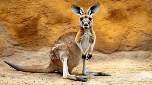 Kangaroo in Sandy Landscape