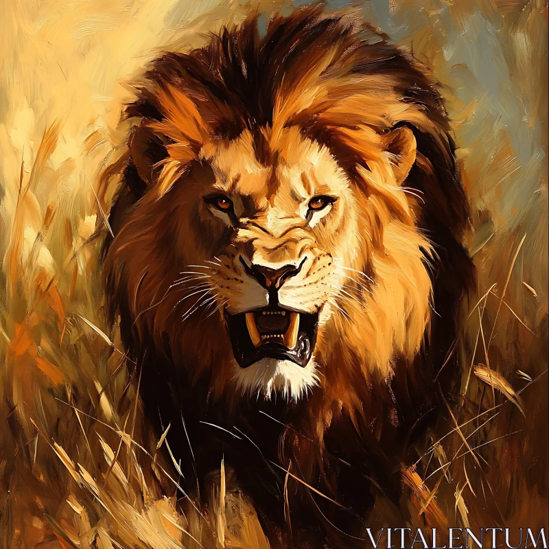 AI ART Lion's Roar