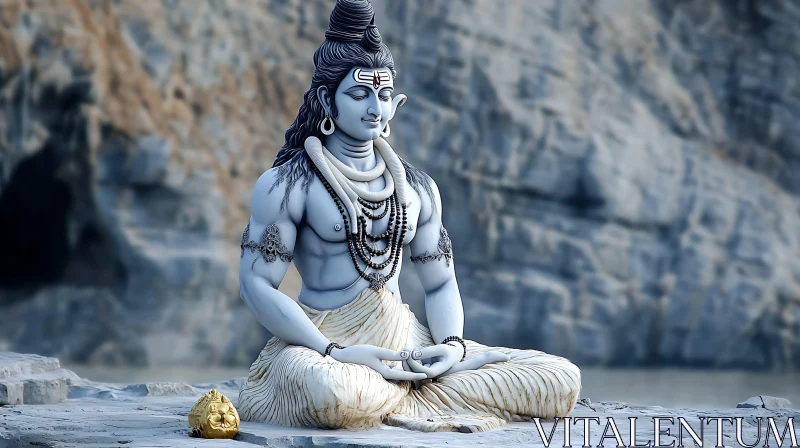 Meditative Shiva - Serene Deity Art AI Image