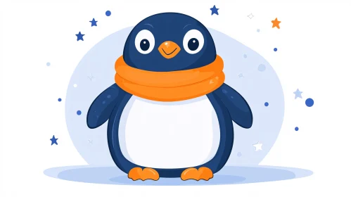 Adorable Penguin Illustration