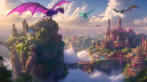 Dragons Flight Above Ancient Realms