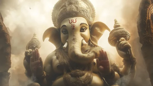 Hindu God Ganesha Illustration