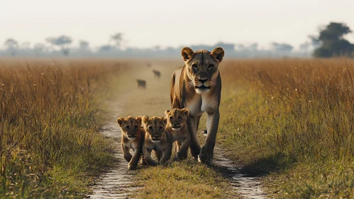 African Lion Family