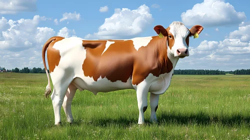 Serene Cow in Pasture