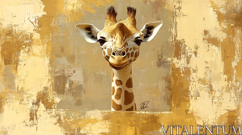 AI ART Giraffe Painting