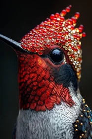 Hummingbird with Gems