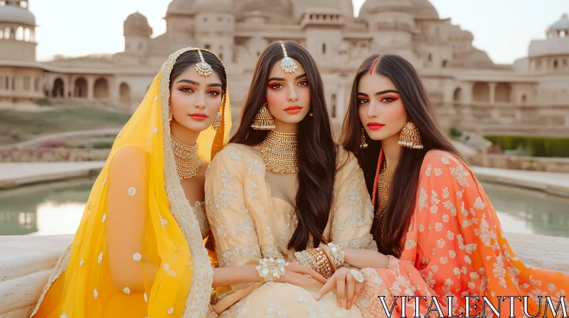 Traditional Indian Beauty AI Image