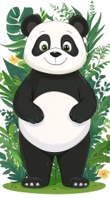 Friendly Panda Illustration