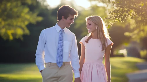 Teenage Love: A Gentle Moment Shared