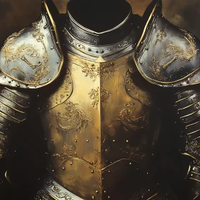 Intricate Golden Armor Design