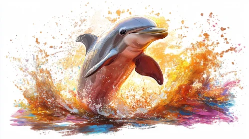 Vivid Dolphin Artwork