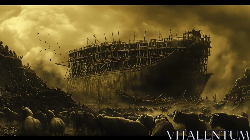 AI ART The Great Ark: Gathering of Animals