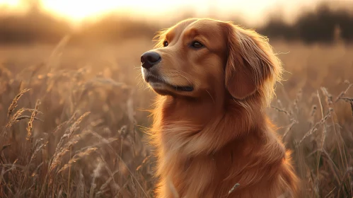 Sunlit Golden Retriever