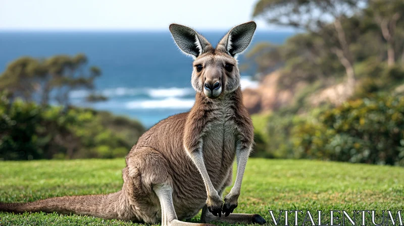 AI ART Kangaroo in Natural Habitat