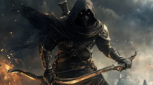 Shadow Archer: A Fantasy Warrior Portrait