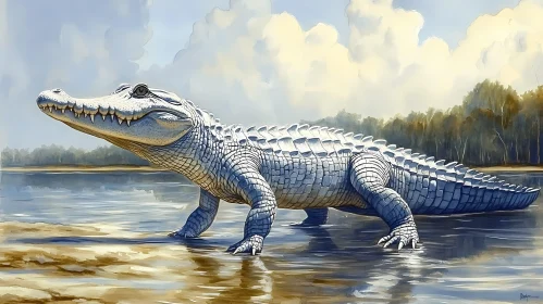 Crocodile in Natural Habitat