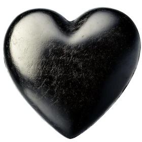 Textured Black Heart