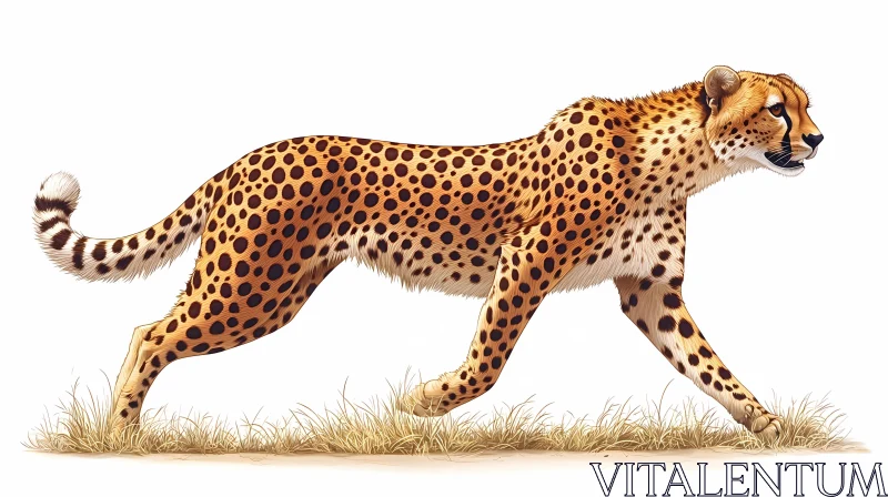 Cheetah on the Run AI Image