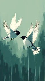 Soaring Birds Illustration
