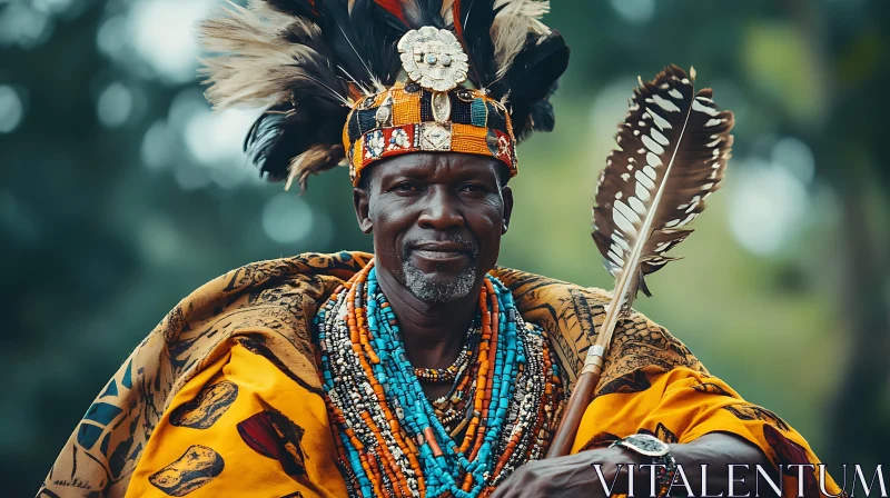 AI ART Man in Traditional African Dress