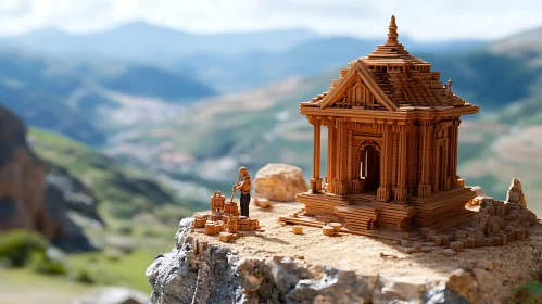 Wooden Temple Miniature