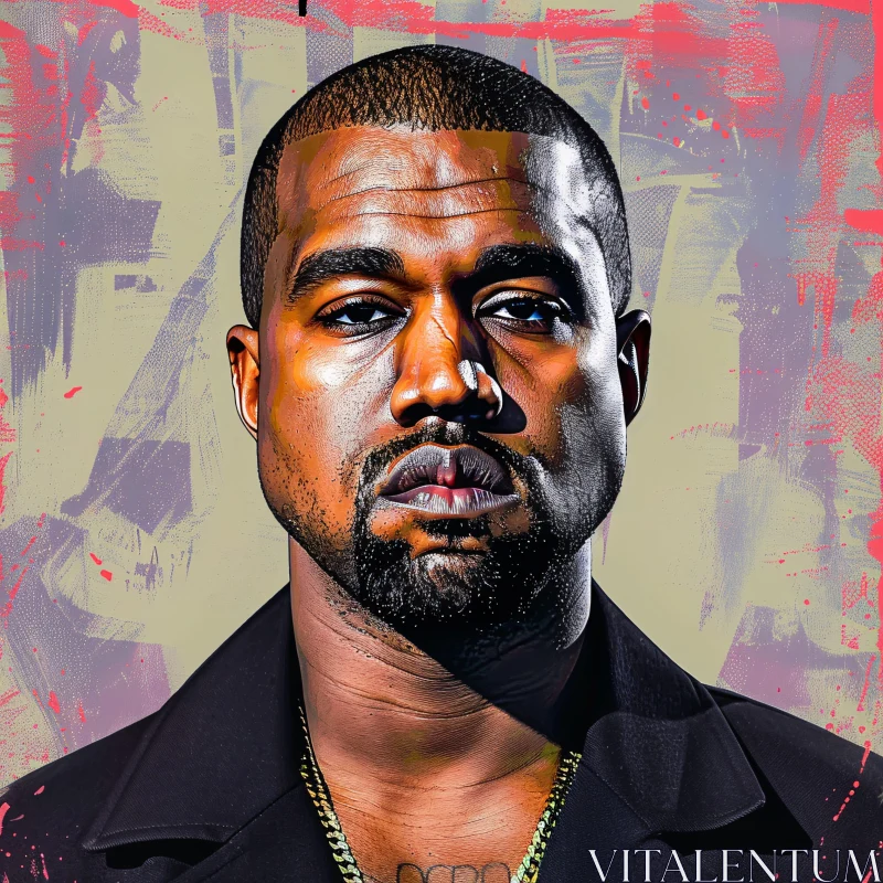 Artistic Depiction of Kanye West AI Image