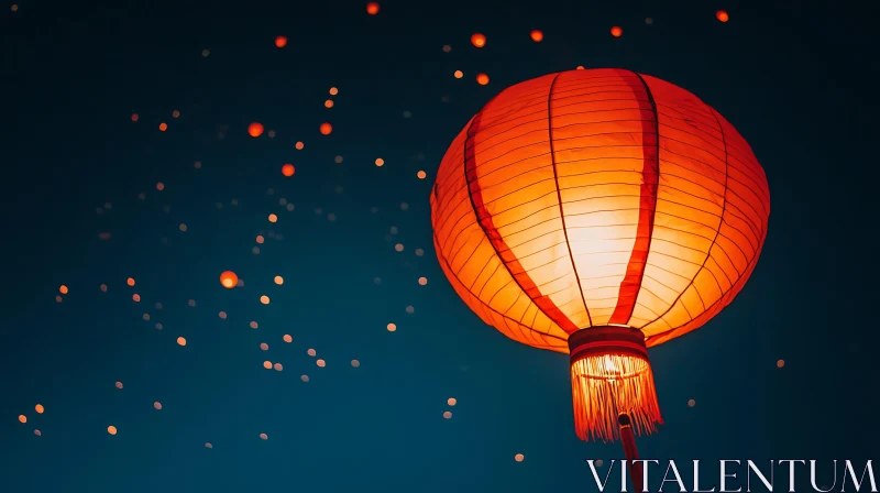 Floating Lanterns Festival AI Image