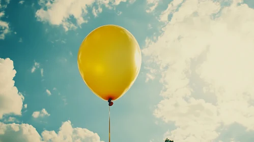 Balloon Floating in Sky