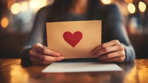Romantic Letter with Heart