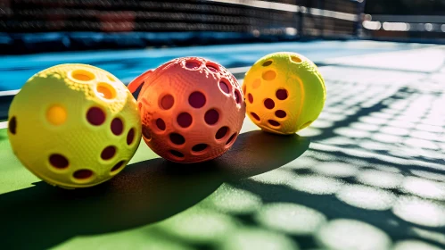 Colorful Pickleballs