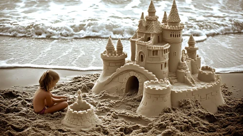 Beach Sandcastle Art