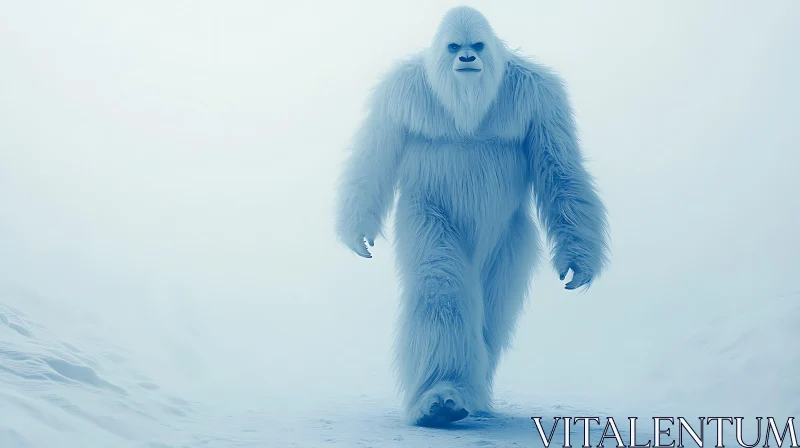 Abominable Snowman in the Mist AI Image