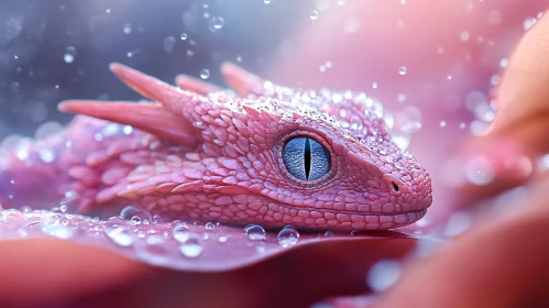 Enchanting Dragon with Dew