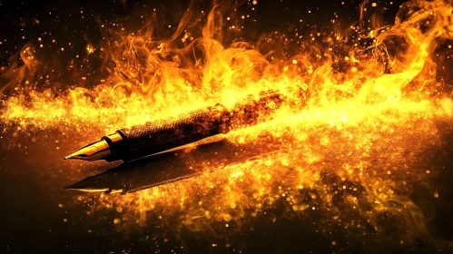 Burning Pen Surrounded by Fire