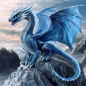 Azure Dragon Perched High Above