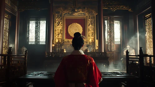 Woman in Golden Hall