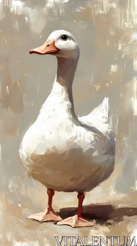 Serene Duck Artwork AI Image