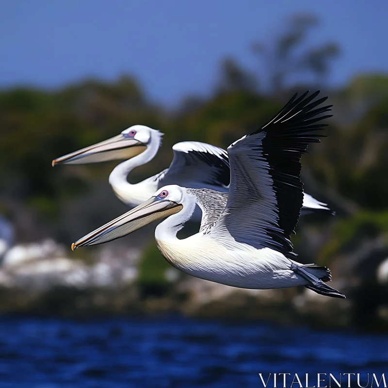 Birds in the Sky AI Image