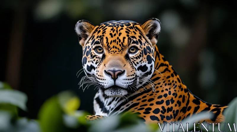 Jungle Jaguar Portrait AI Image